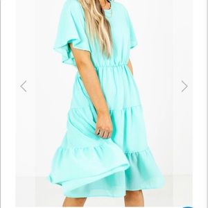 Light blue midi dress
